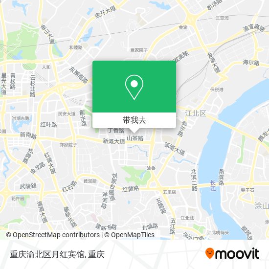 重庆渝北区月红宾馆地图