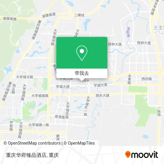 重庆华府臻品酒店地图