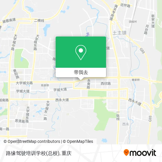 路缘驾驶培训学校(总校)地图
