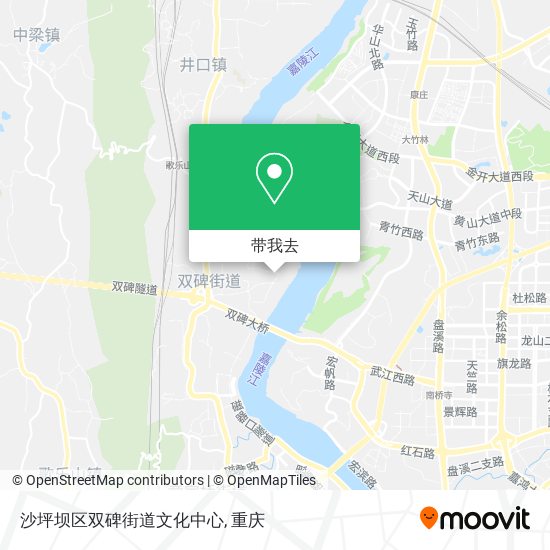 沙坪坝区双碑街道文化中心地图