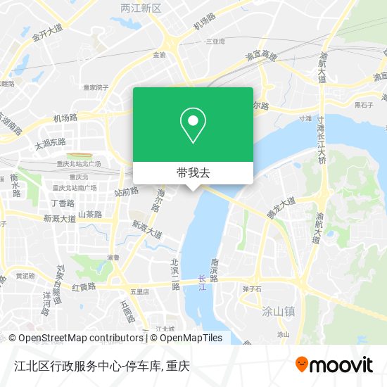 江北区行政服务中心-停车库地图