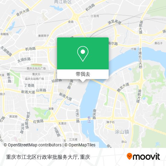 重庆市江北区行政审批服务大厅地图