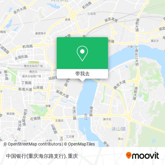 中国银行(重庆海尔路支行)地图