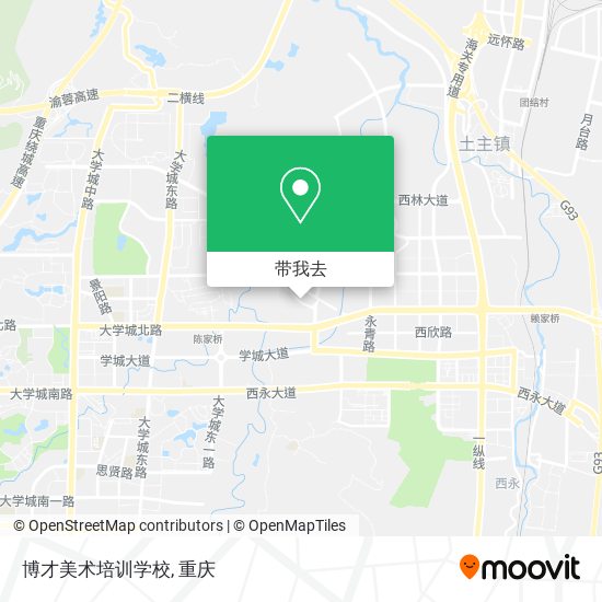 博才美术培训学校地图