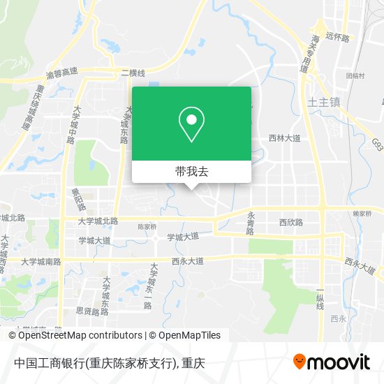 中国工商银行(重庆陈家桥支行)地图