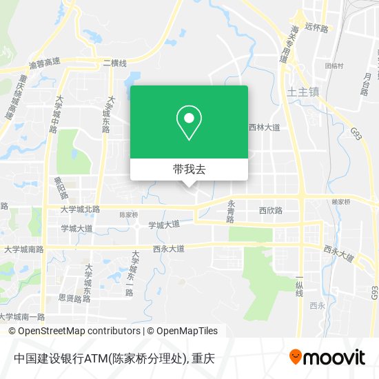 中国建设银行ATM(陈家桥分理处)地图