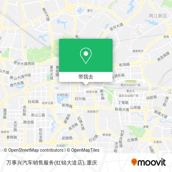 万事兴汽车销售服务(红锦大道店)地图