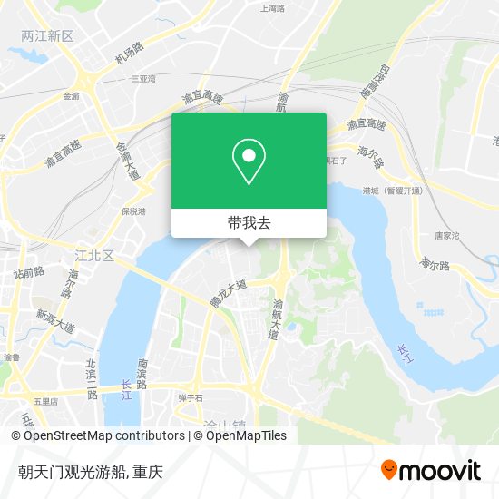 朝天门观光游船地图