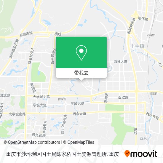 重庆市沙坪坝区国土局陈家桥国土资源管理所地图