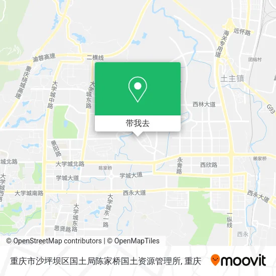 重庆市沙坪坝区国土局陈家桥国土资源管理所地图