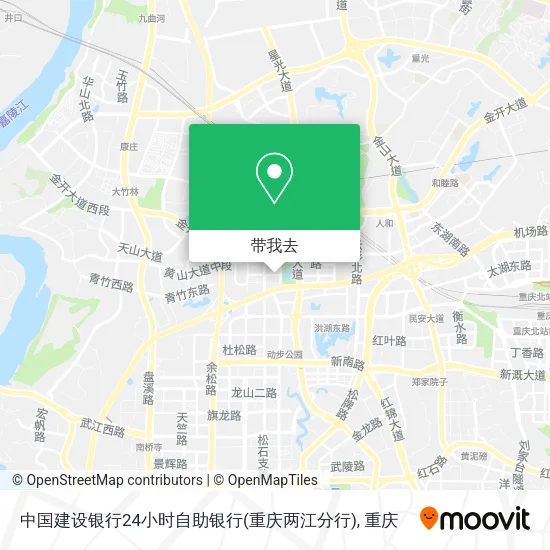 中国建设银行24小时自助银行(重庆两江分行)地图