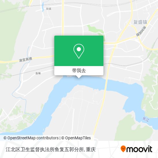 江北区卫生监督执法所鱼复五郭分所地图
