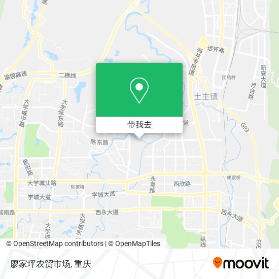 廖家坪农贸市场地图