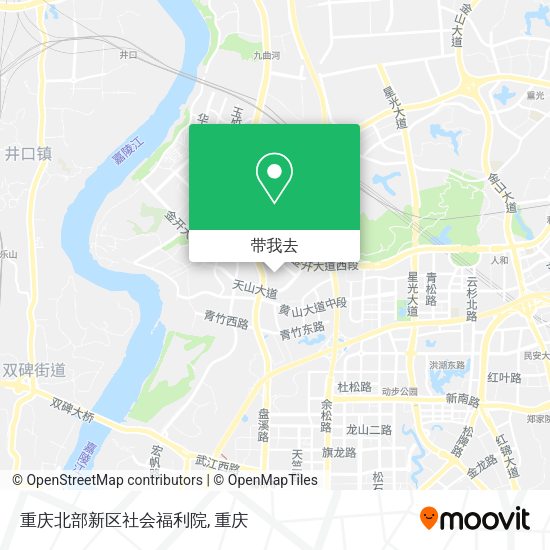 重庆北部新区社会福利院地图
