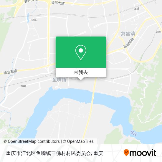 重庆市江北区鱼嘴镇三佛村村民委员会地图