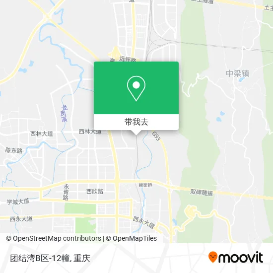 团结湾B区-12幢地图