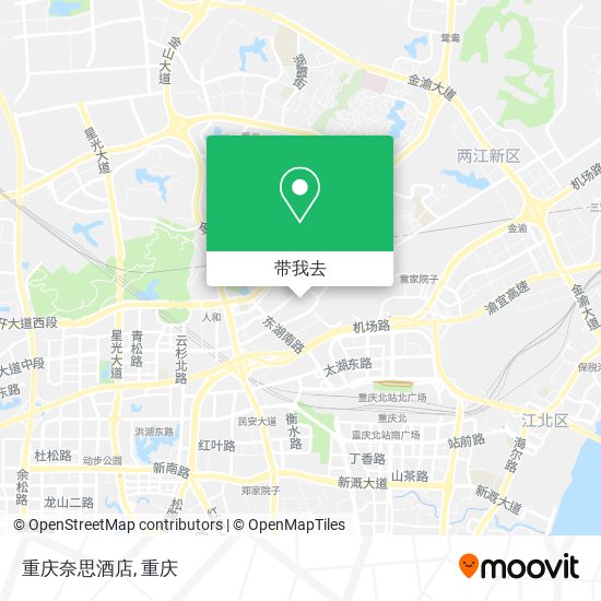重庆奈思酒店地图