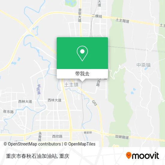 重庆市春秋石油加油站地图