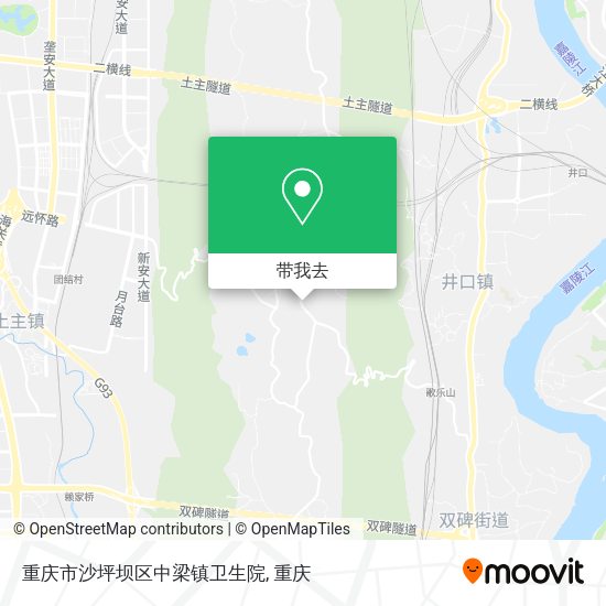 重庆市沙坪坝区中梁镇卫生院地图
