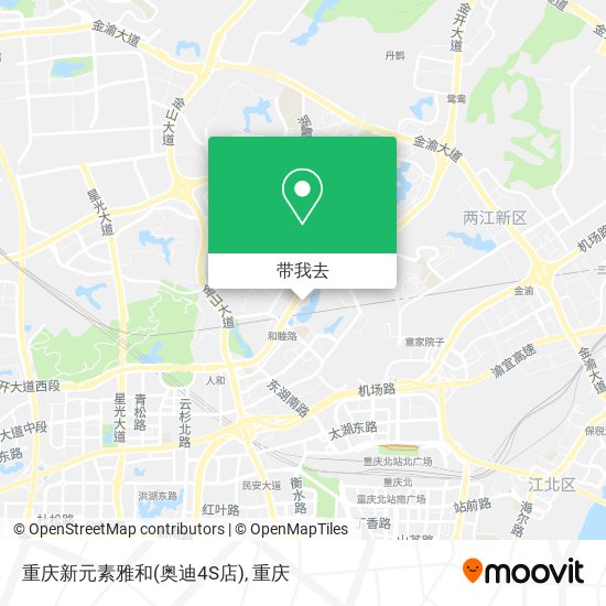 重庆新元素雅和(奥迪4S店)地图