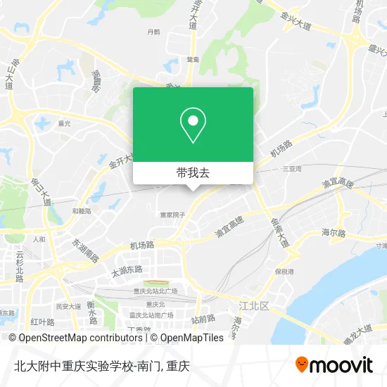 北大附中重庆实验学校-南门地图
