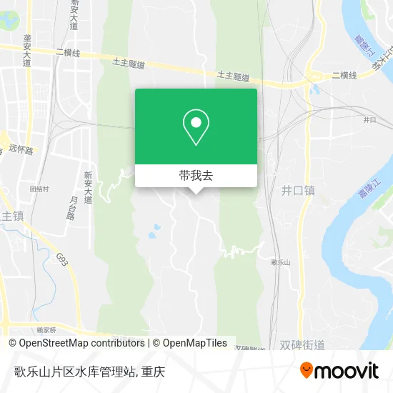 歌乐山片区水库管理站地图