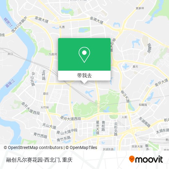 融创凡尔赛花园-西北门地图