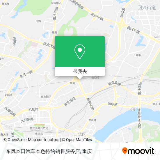 东风本田汽车本色特约销售服务店地图