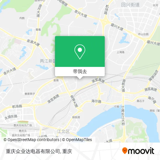 重庆众业达电器有限公司地图