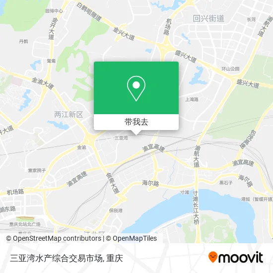 三亚湾水产综合交易市场地图