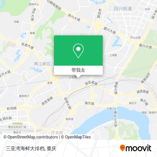 三亚湾海鲜大排档地图