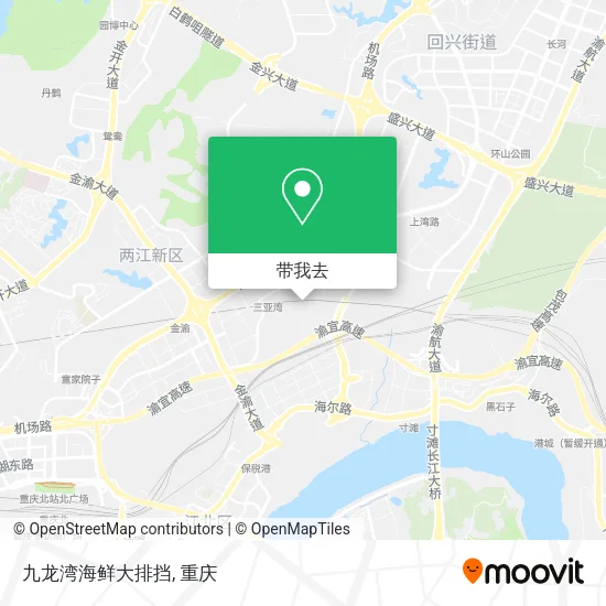 九龙湾海鲜大排挡地图