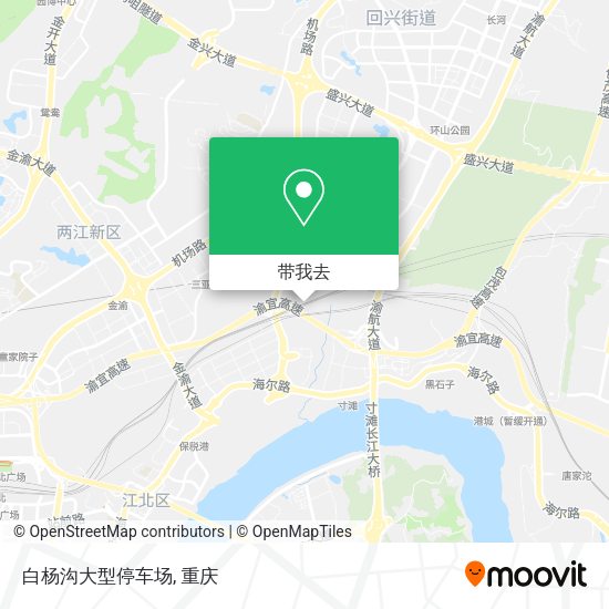白杨沟大型停车场地图
