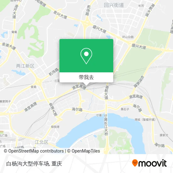 白杨沟大型停车场地图
