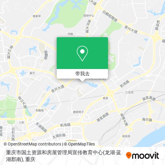重庆市国土资源和房屋管理局宣传教育中心(龙湖·蓝湖郡南)地图