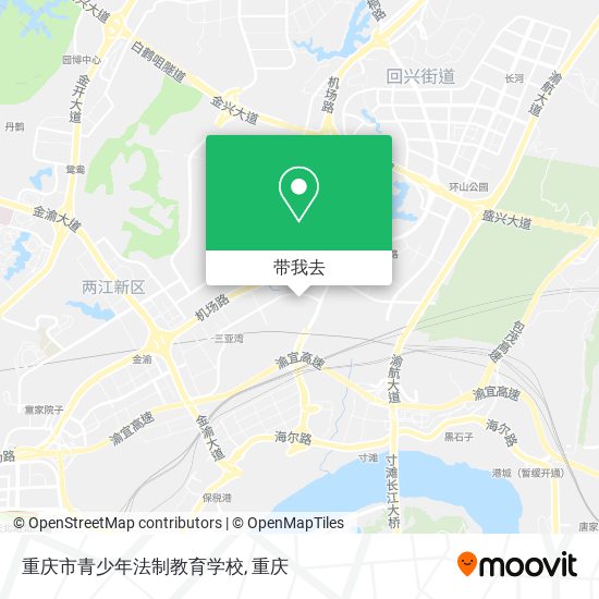 重庆市青少年法制教育学校地图