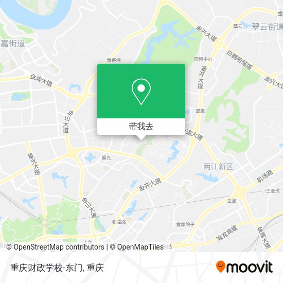 重庆财政学校-东门地图