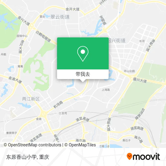 东原香山小学地图