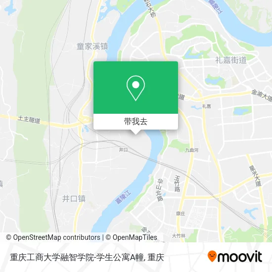 重庆工商大学融智学院-学生公寓A幢地图