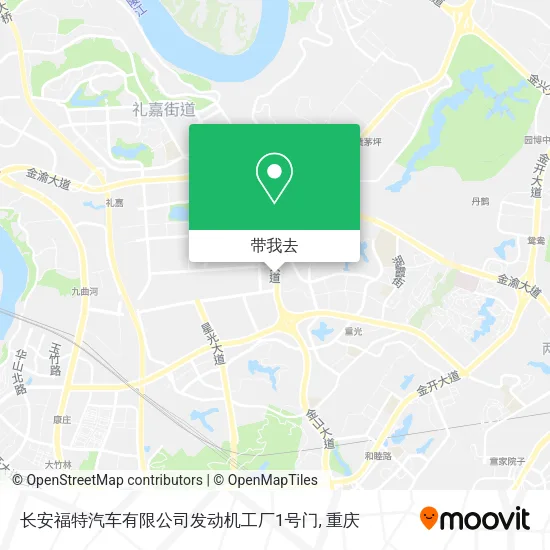 长安福特汽车有限公司发动机工厂1号门地图