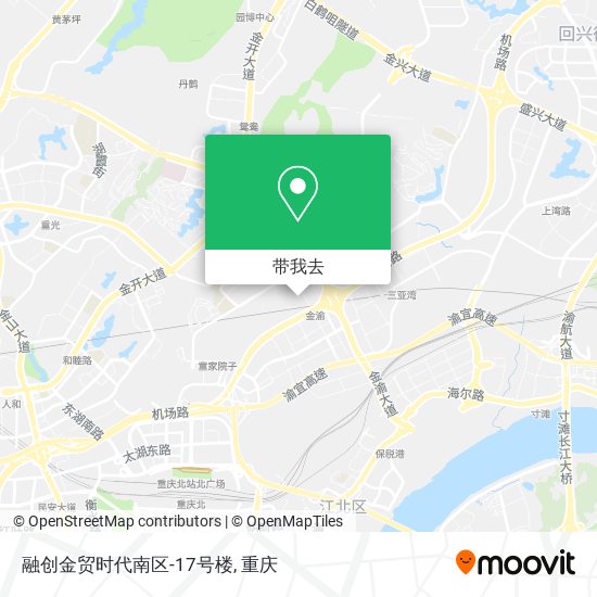 融创金贸时代南区-17号楼地图