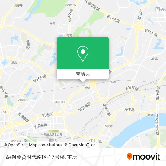 融创金贸时代南区-17号楼地图