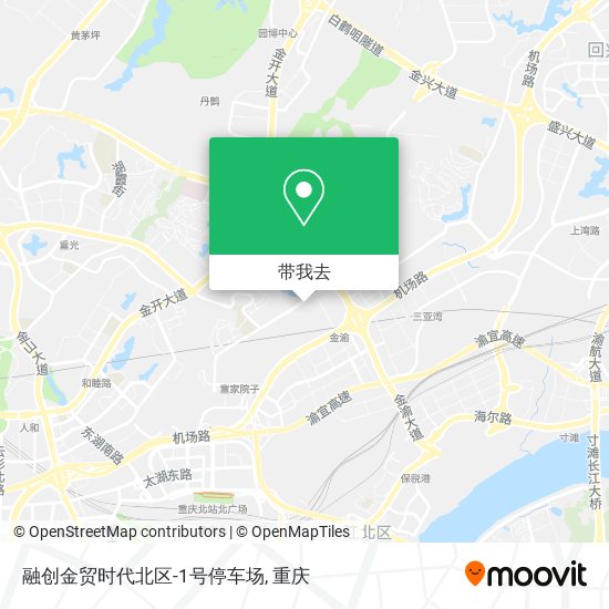 融创金贸时代北区-1号停车场地图