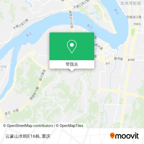 云篆山水B区16栋地图