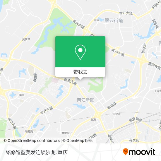 铭修造型美发连锁沙龙地图