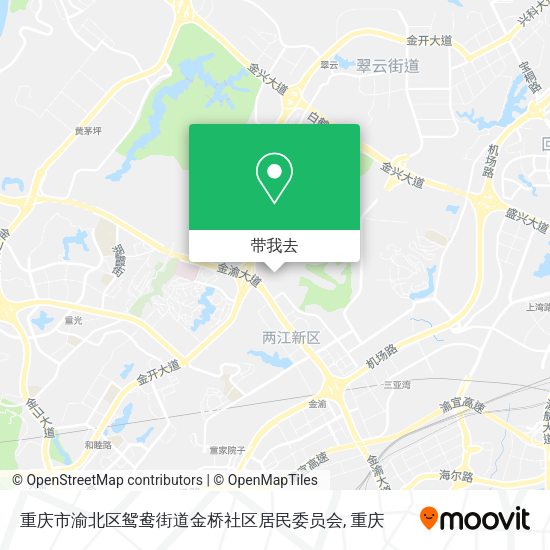 重庆市渝北区鸳鸯街道金桥社区居民委员会地图