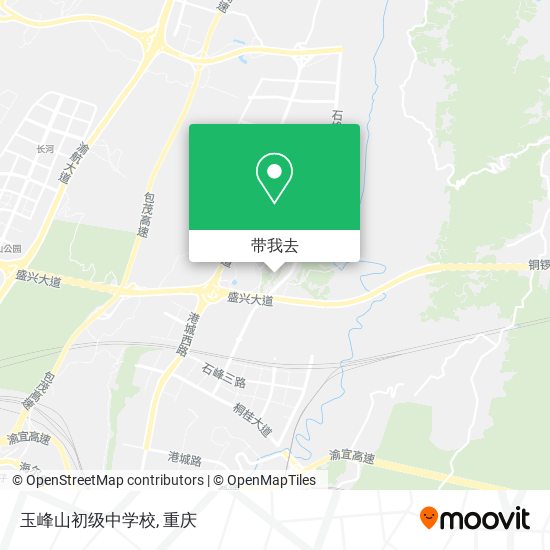 玉峰山初级中学校地图