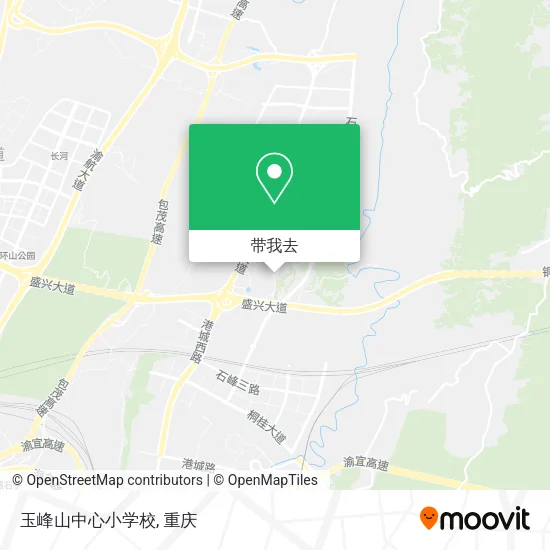 玉峰山中心小学校地图
