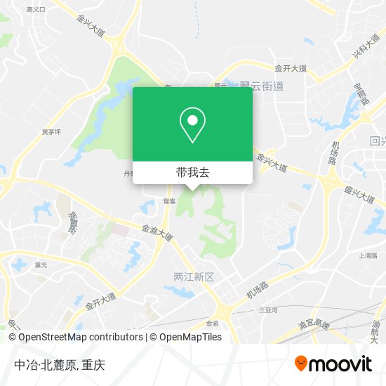 中冶·北麓原地图