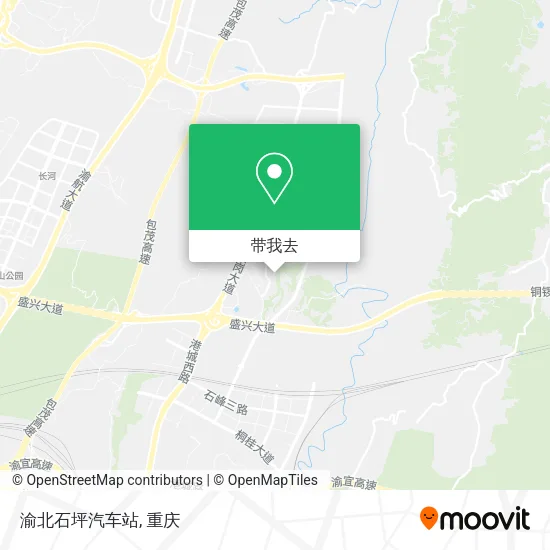 渝北石坪汽车站地图